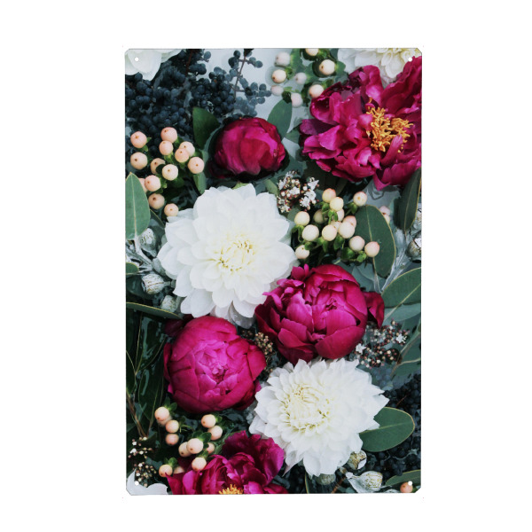Holzbild "Fuchsia Peony Artwork" artboxONE - Natur,Floral,Für Mama