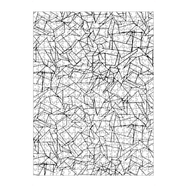 artboxONE Puzzle "B & W Mess" artboxONE - Abstrakt,Schwarzweiß