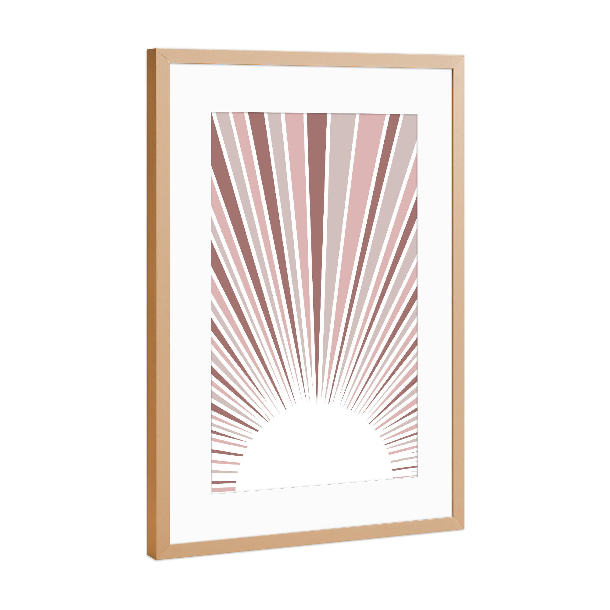 Poster mit Rahmen Kupfer "Sunshine State" artboxONE - Natur,Abstrakt,Geometrie
