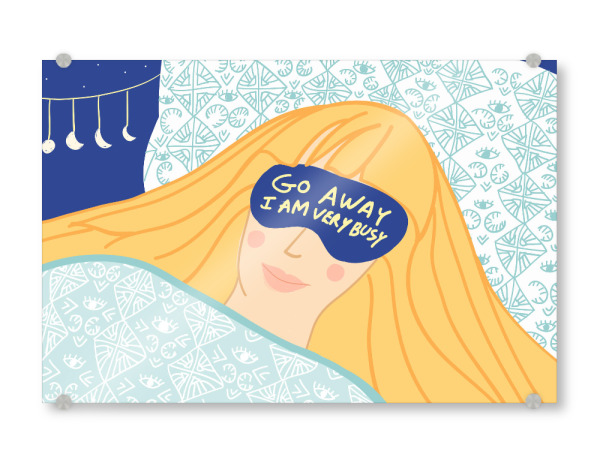 Acrylglasbild "Sleepy Head & Evil Eye" artboxONE - Menschen