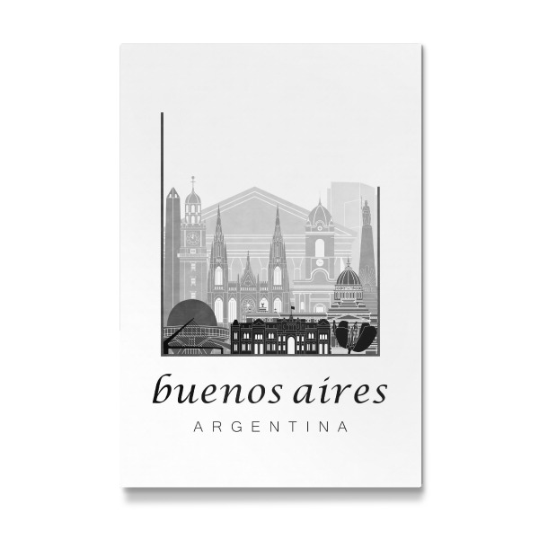Galerie-Print "Buenos Aires skyline black white" 30x20 cm artboxONE