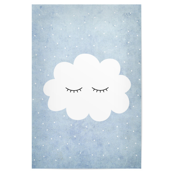 Poster 30x20 cm "Kleine Wolke" artboxONE - Natur,Für Kinder,Comic