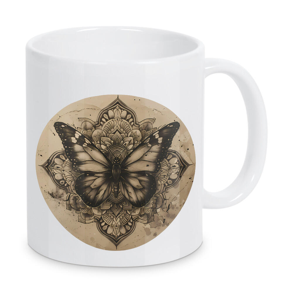 Tasse "Mandala - Schmetterling" artboxONE - Natur,Tiere,Abstrakt