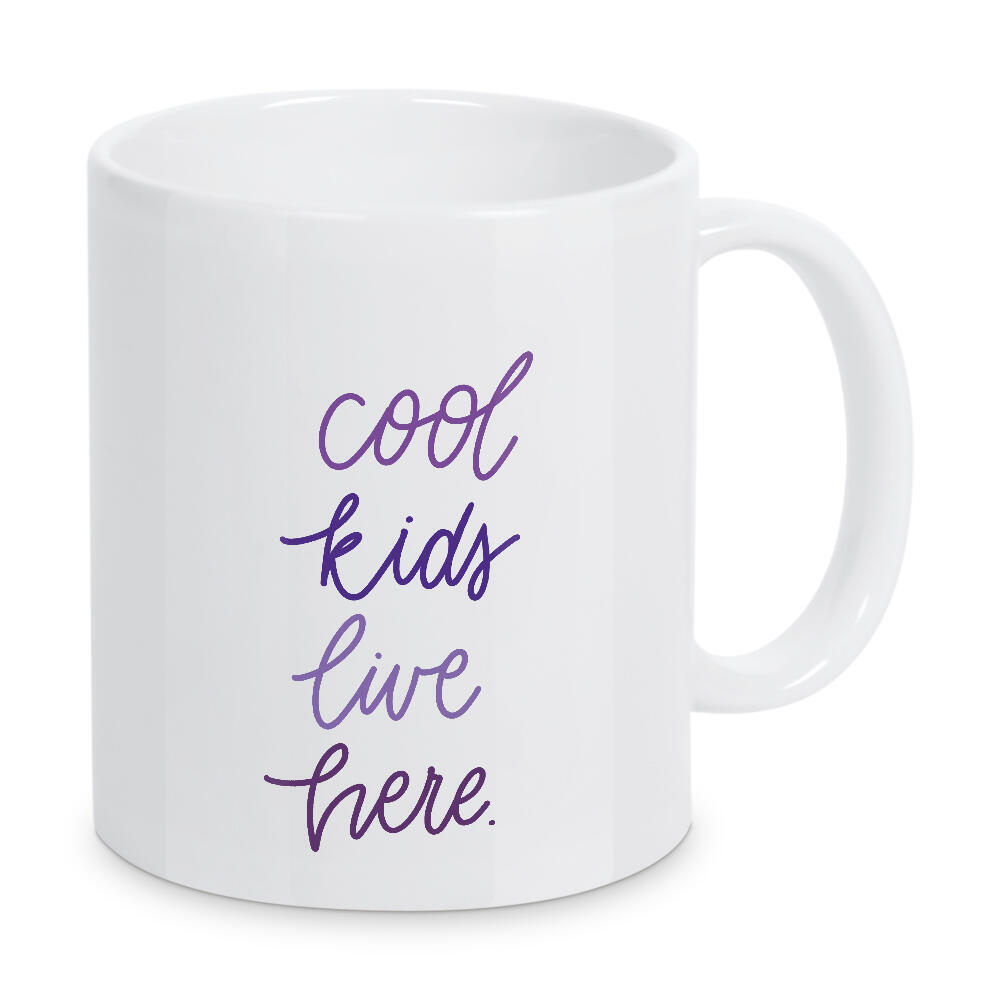 Tasse "Cool kids live here" artboxONE - Typografie,Für Kinder