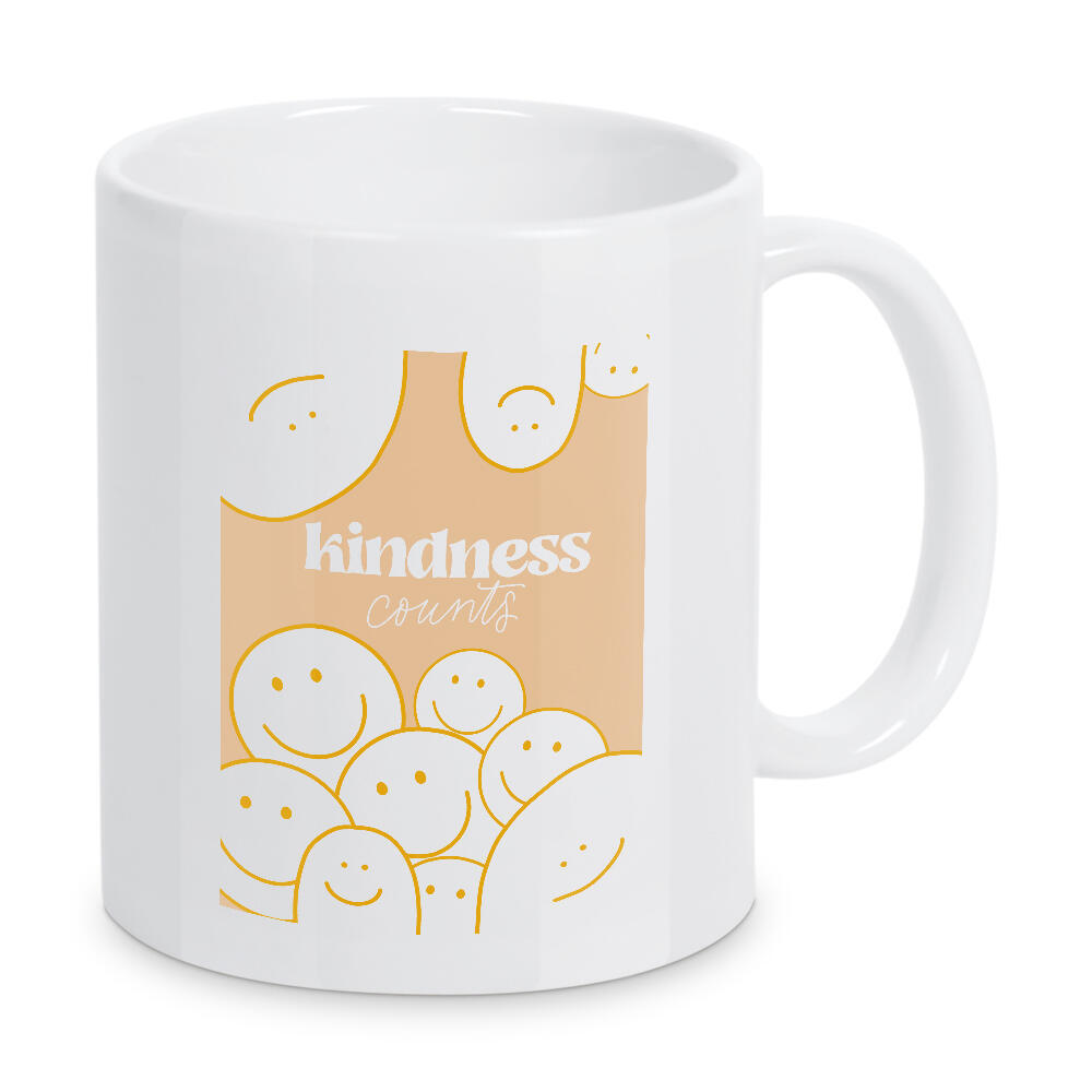 Tasse "Kindness counts" artboxONE - Typografie - Kindness,Kindness quote,Spruch,Smileys,Freundlich,Freundlichkeit