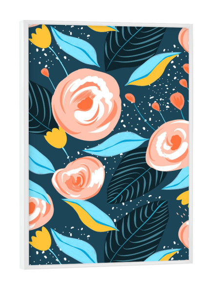 Poster mit weißem Rahmen "Carly" artboxONE - Floral