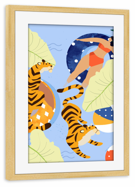 Poster mit Rahmen kiefer "This Summer" artboxONE - Natur,Tiere,Menschen