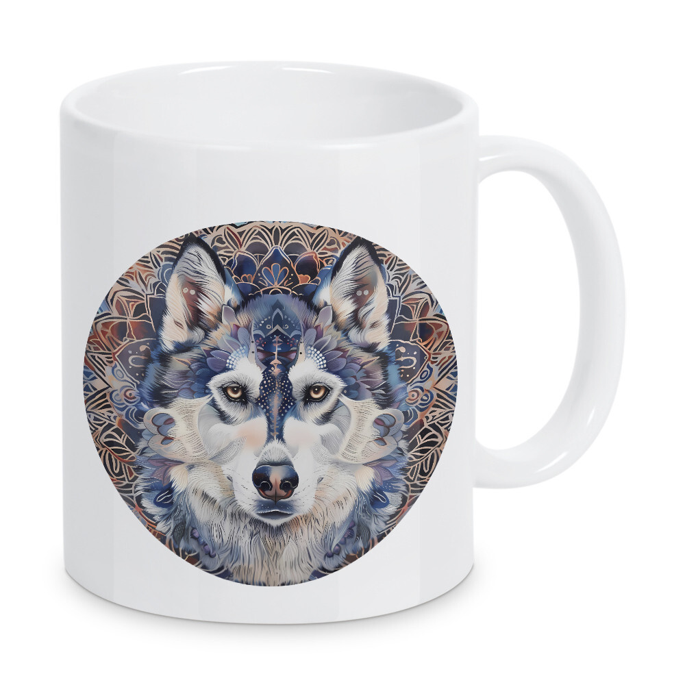 Tasse "Mandala - Husky Blue" artboxONE - Natur,Tiere,Abstrakt