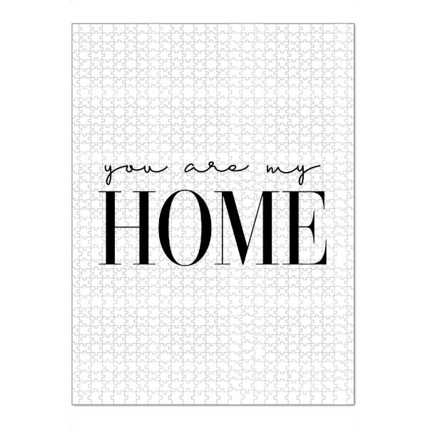Puzzle Ravensburger "You are my home" artboxONE - Typografie,Schwarzweiß,Liebe