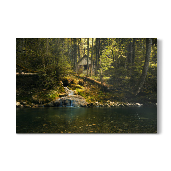 Galerie-Print "Old house on river" 30x20 cm artboxONE