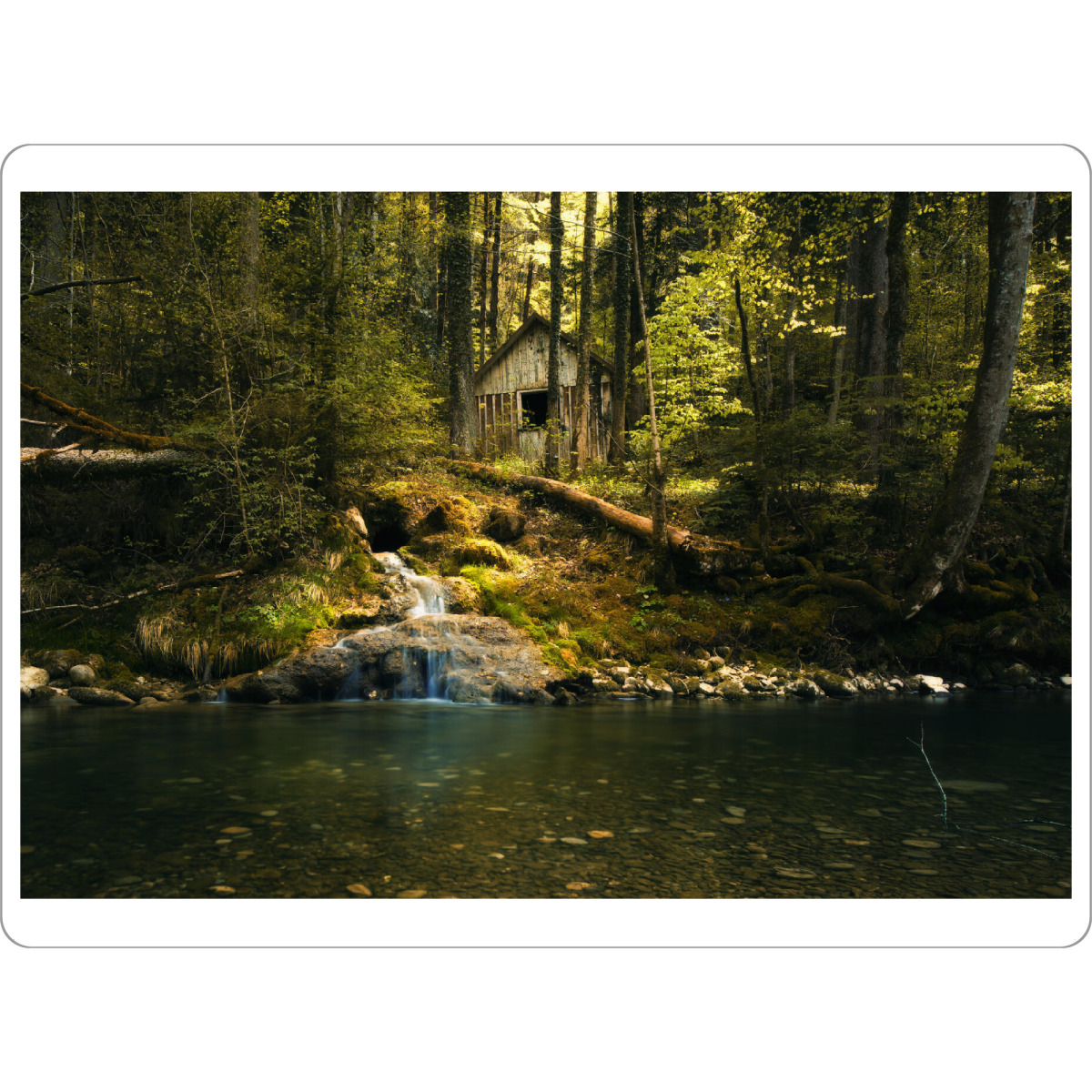 Tischset "Old house on river" artboxONE - Natur,Reise