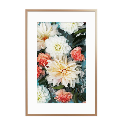 Yellow Orange Floral Artwork