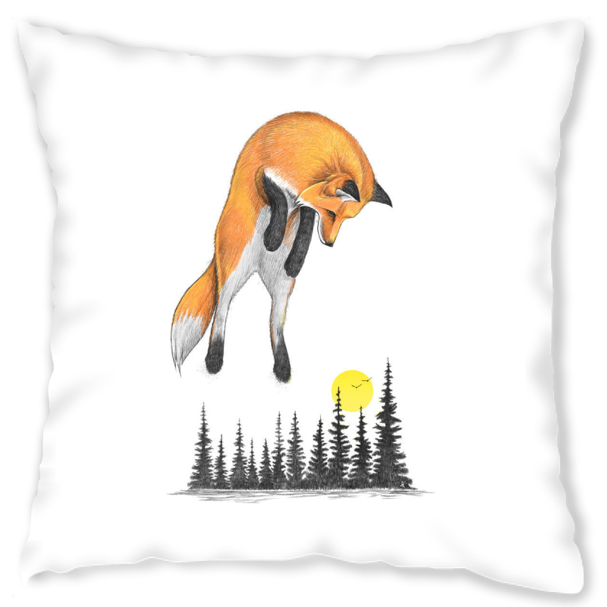 Design-Kissen "Fox on the hunt" artboxONE - Natur,Tiere