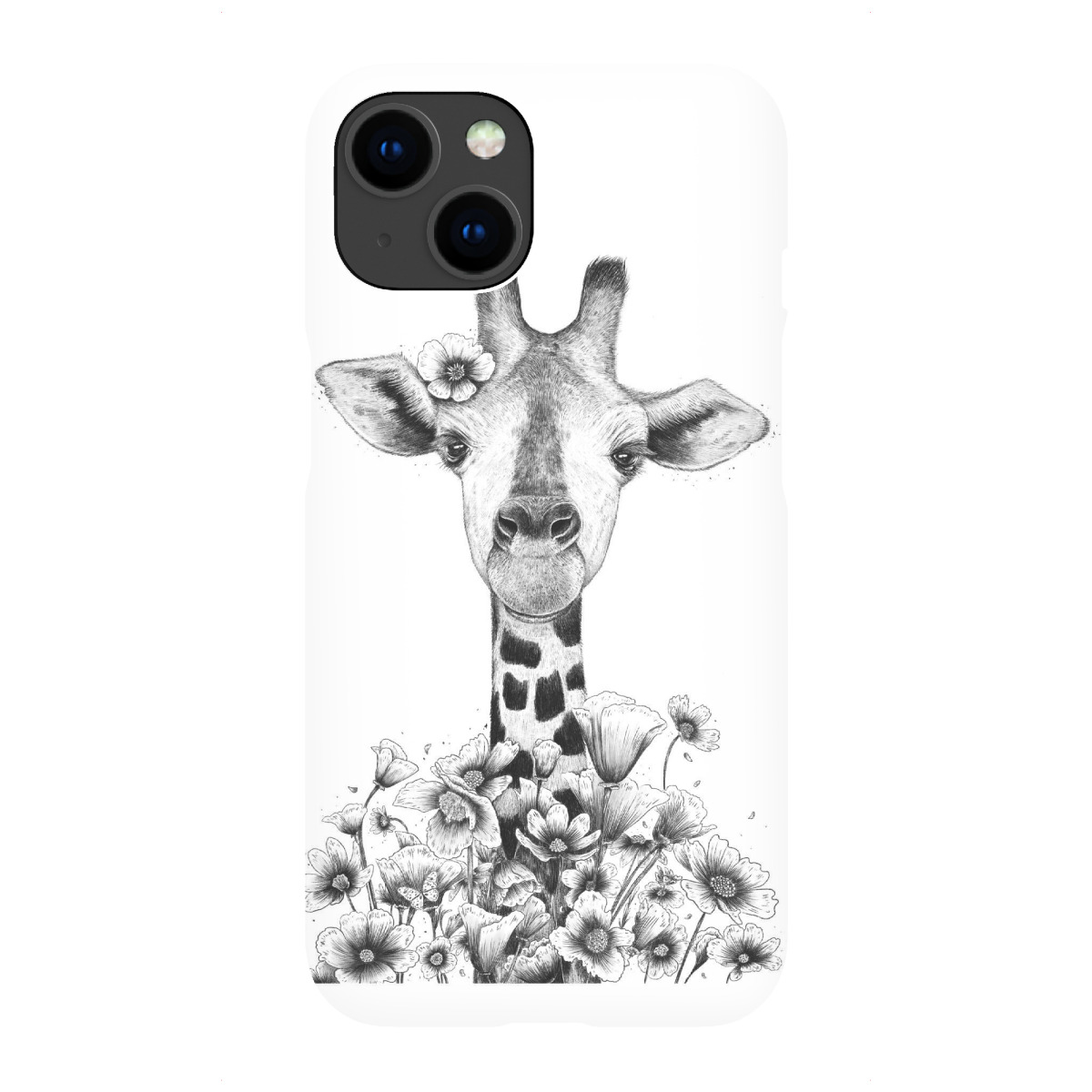 iPhone "Giraffe in flowers" Premium-Case Handyhülle artboxONE