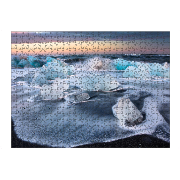 artboxONE Puzzle "Ice beach at sunset" artboxONE - Natur,Reise / Strand und Meer