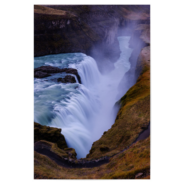 Poster 30x20 cm "Gullfoss canyon" artboxONE - Natur,Reise / Strand und Meer