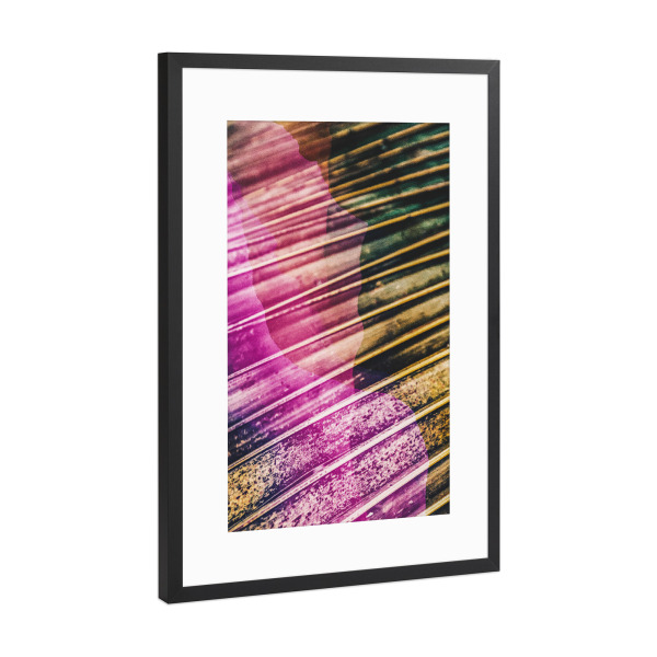 Poster mit Rahmen Schwarz (Metallic) "Abstract duet" artboxONE - Natur,Floral,Abstrakt