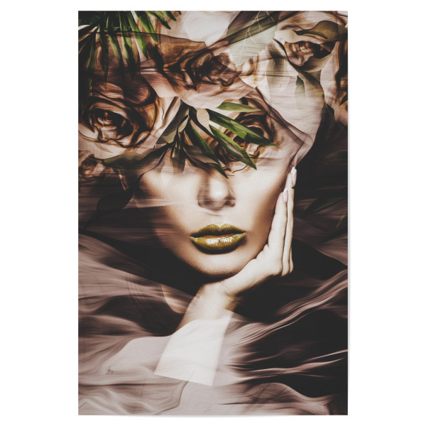 Poster "Flowery Look V Tas" artboxONE - Natur,Floral,Menschen