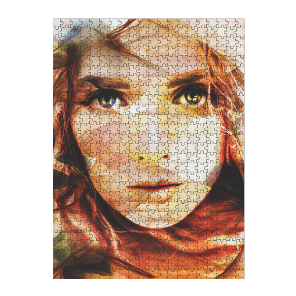 Puzzle Ravensburger "Girl in an abstract illusion" artboxONE - Abstrakt,Menschen