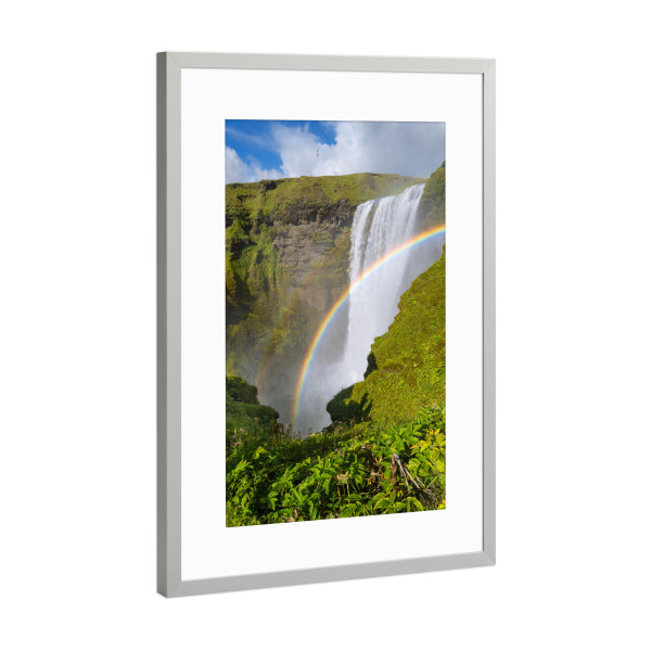 Poster mit Rahmen Silber "Paradise Falls" artboxONE - Natur,Reise,Tiere