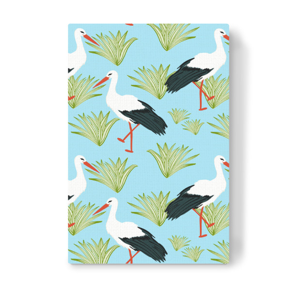 Leinwandbild "Storks" artboxONE - Natur,Tiere - Wildlife,Birds,Storks,Summer,Forest,Jungle,Plants,Beach,Tropical,Fly,Boho,Vögel,Storch,Animal,Nature
