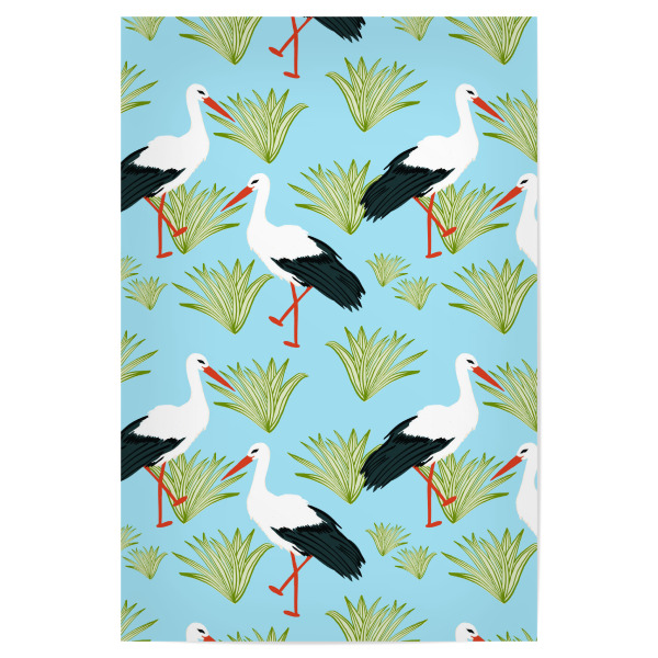 Poster 30x20 cm "Storks" artboxONE - Natur,Tiere
