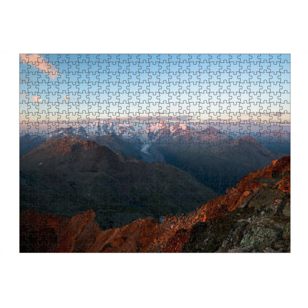 Puzzle Ravensburger "Sunrise from Piz Languard" artboxONE - Natur