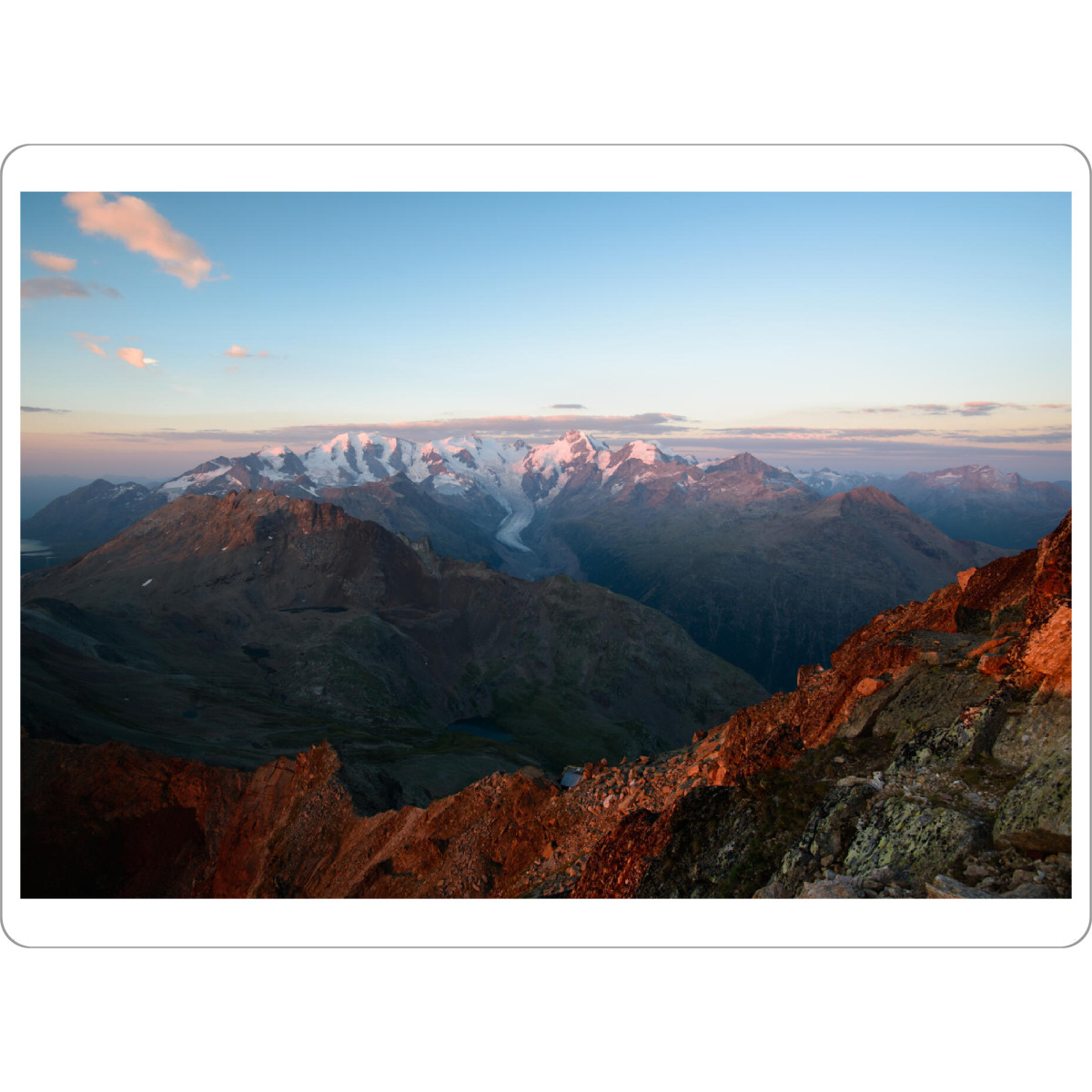 Tischset "Sunrise from Piz Languard" artboxONE - Natur
