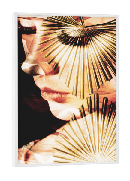 Poster mit weißem Rahmen "Flowery abstract Look" artboxONE - Natur,Floral,Menschen