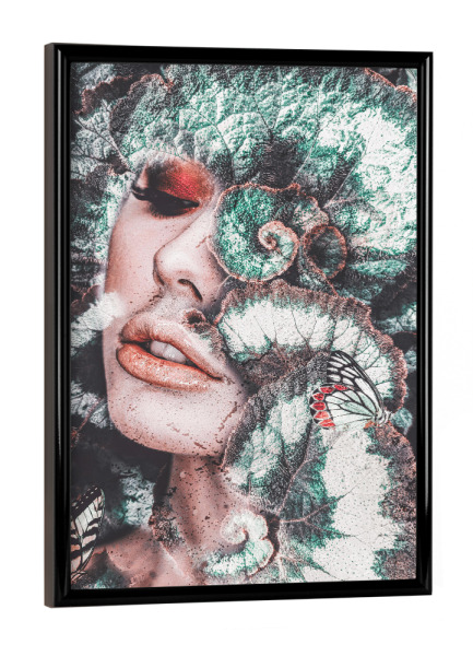 Poster mit schwarzem Rahmen "Woman in nature" artboxONE - Natur,Floral,Menschen