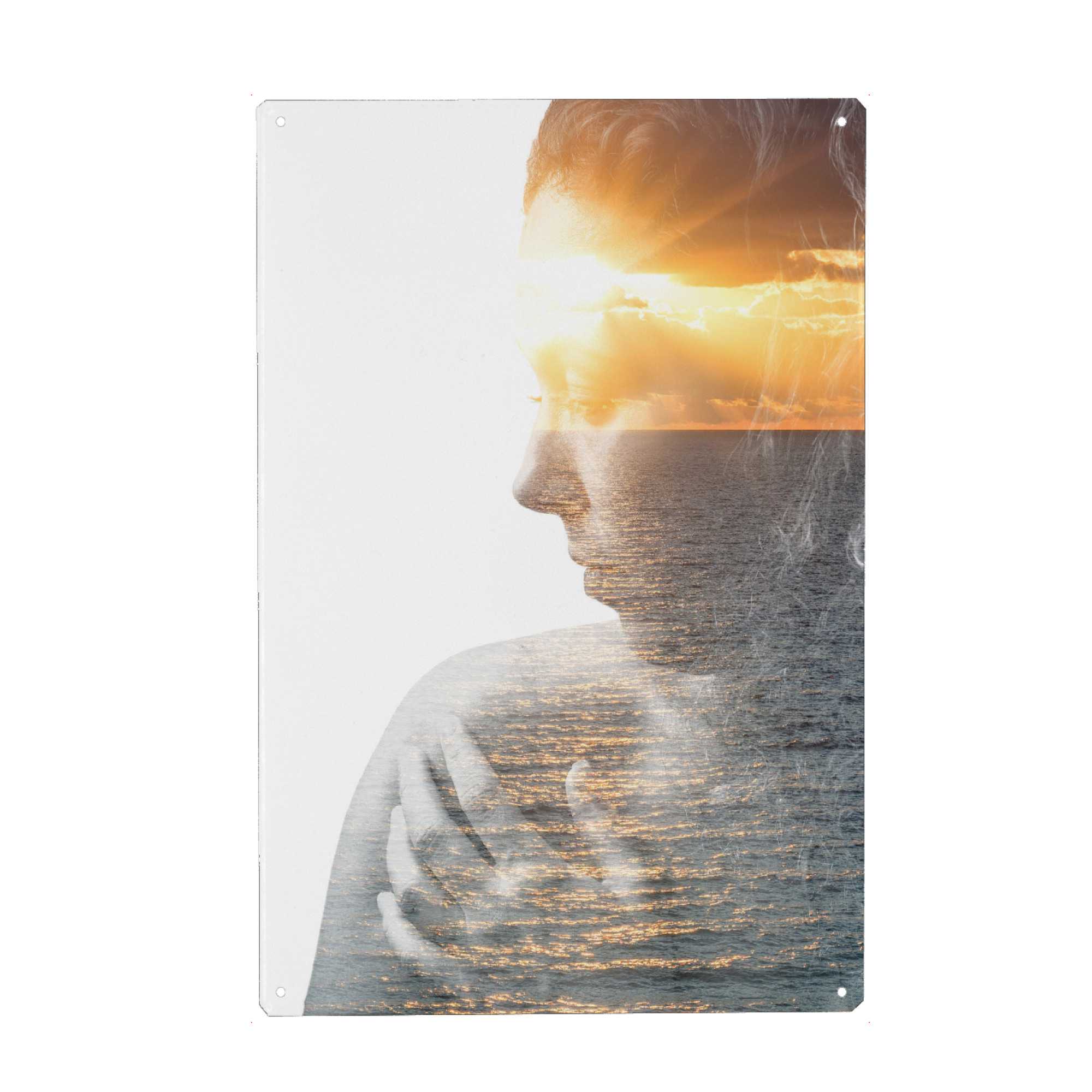 Metall Poster "Light Girl" artboxONE - Menschen