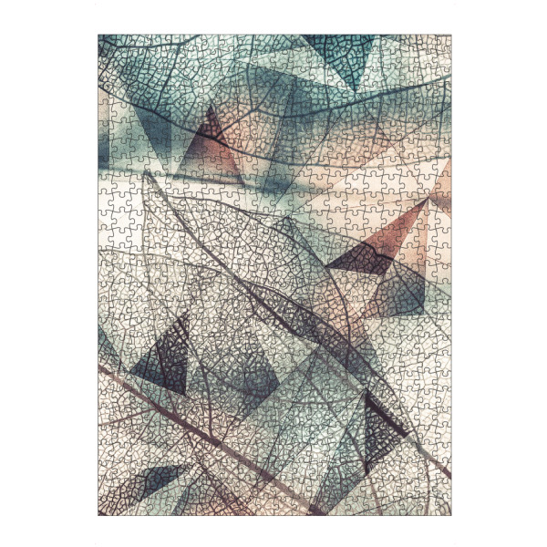artboxONE Puzzle "Geometric leaves in spring" artboxONE - Natur,Floral,Geometrie
