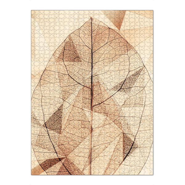 Puzzle Ravensburger "Geometric leave" artboxONE - Natur,Floral,Geometrie