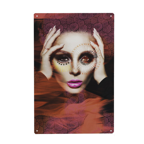 Holzbild "All Upside Down" artboxONE - Abstrakt,Menschen,Geometrie