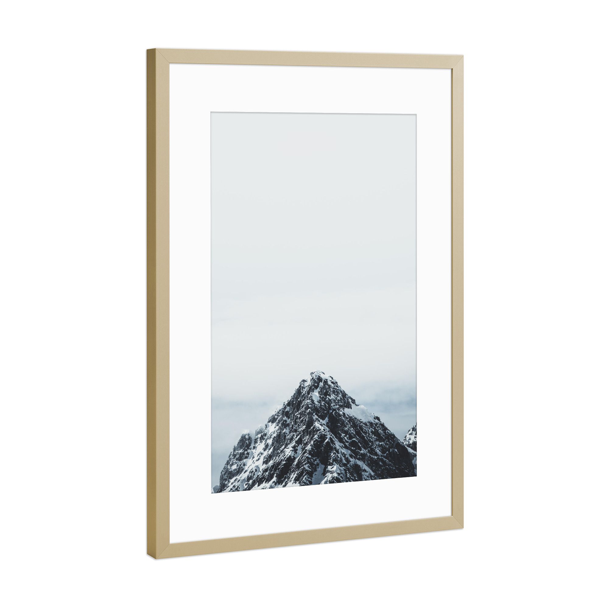 Poster mit Rahmen Gold "Minimal peak" artboxONE - Natur,Reise,Reise / Länder