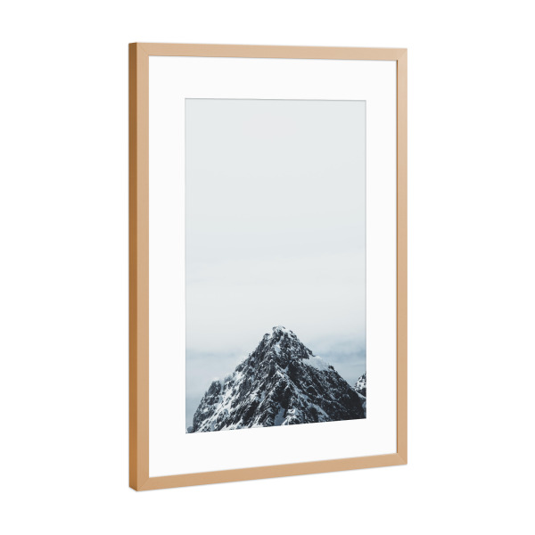 Poster mit Rahmen Kupfer "Minimal peak" artboxONE - Natur,Reise,Reise / Länder