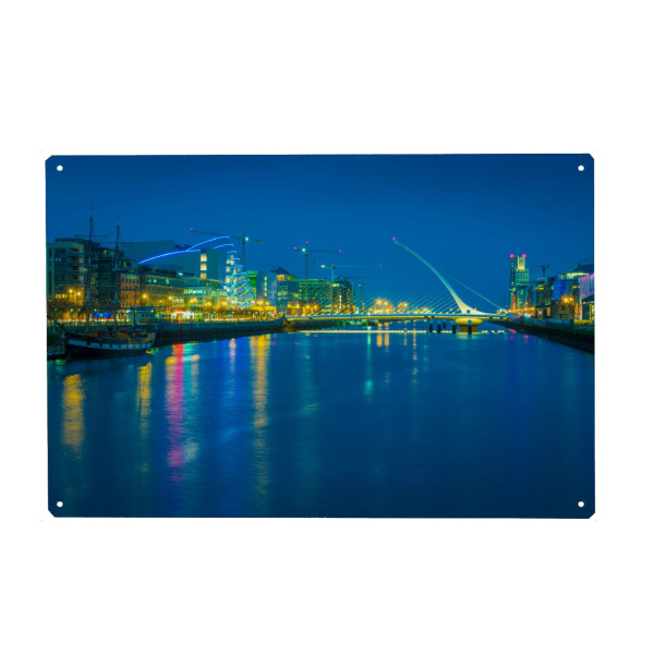 Metall Poster "Dublin Skyline" artboxONE - Städte