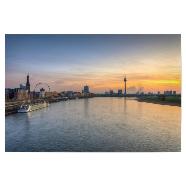 Poster "Die Skyline von Düsseldorf" artboxONE - Städte,Reise,Städte / Düsseldorf