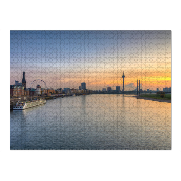 Puzzle Ravensburger "Die Skyline von Düsseldorf" artboxONE - Städte,Reise,Städte / Düsseldorf