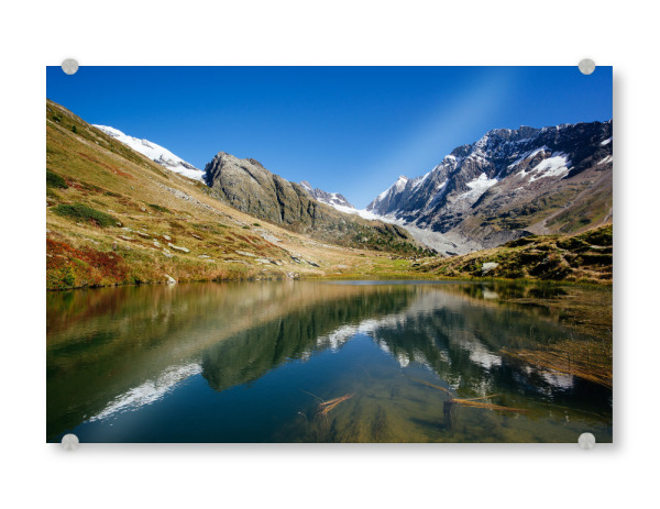 Acrylglasbild "Guggisee mountain lake" artboxONE - Natur