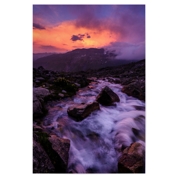 Poster "Sidelenbach sunset" artboxONE - Natur