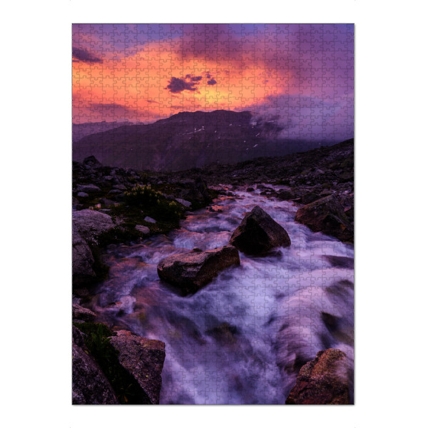 Puzzle Ravensburger "Sidelenbach sunset" artboxONE - Natur