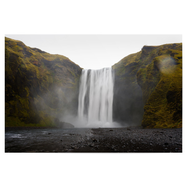 Poster 30x20 cm "Skógafoss waterfall" artboxONE - Natur