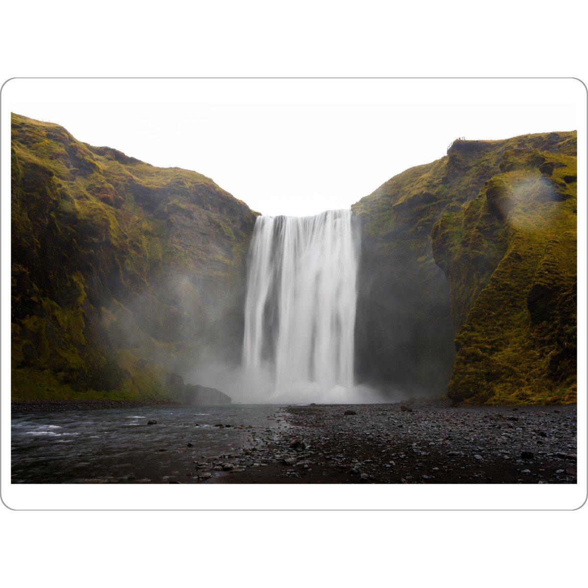Tischset "Skógafoss waterfall" artboxONE - Natur