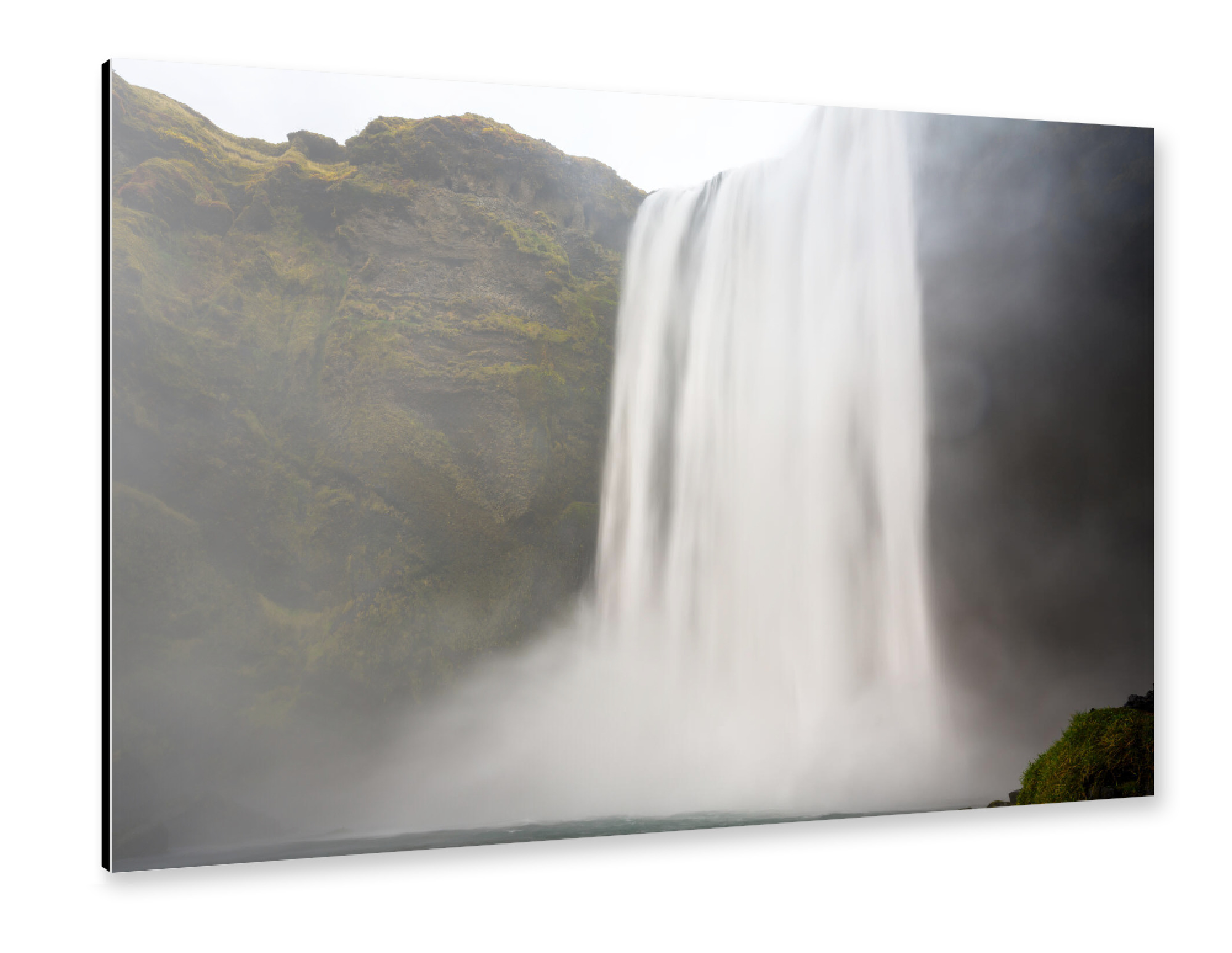 Alu-Dibond "Skógafoss" 75x50 cm artboxONE