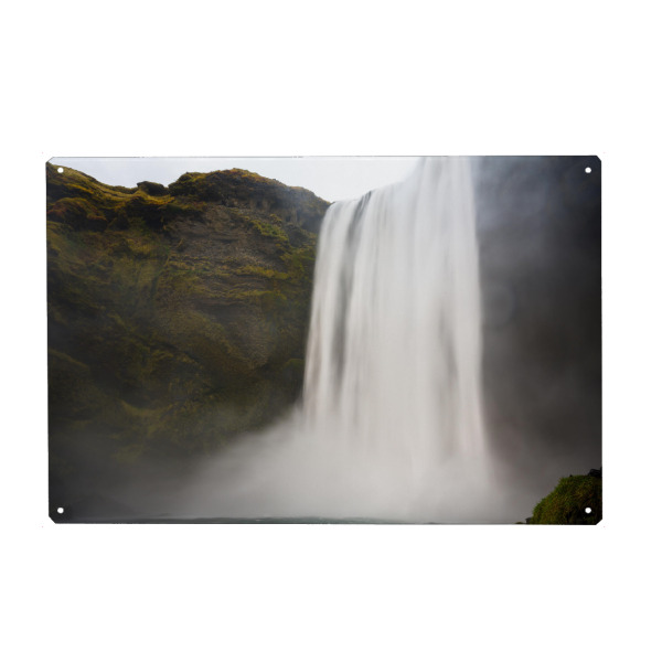 Metall Poster "Skógafoss" artboxONE - Natur