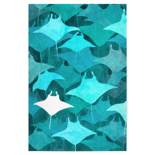 Poster "Blue Manta" artboxONE - Natur,Tiere,Unterwasser