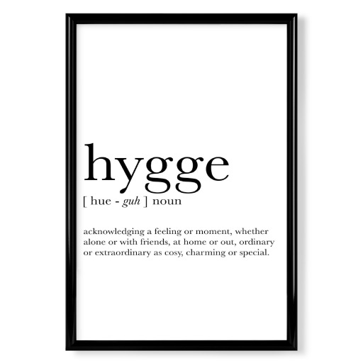 Hygge Definition Black and White