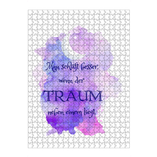 Puzzle Ravensburger "Der Traum" artboxONE - Typografie