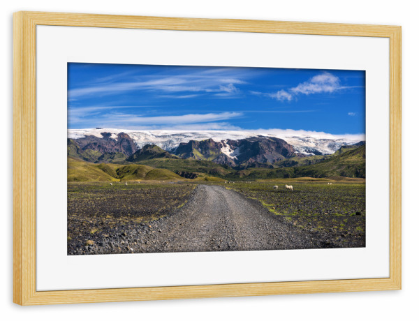Poster mit Rahmen kiefer "Wilderness Road" artboxONE - Natur,Reise